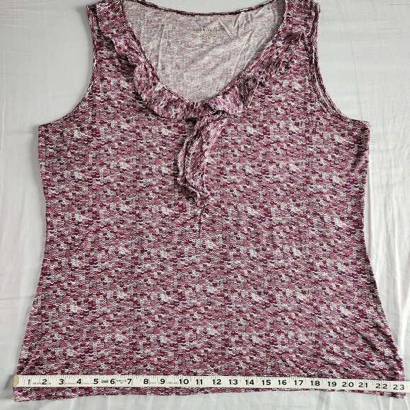 Charter Club Tank XL Pink  and Black - Picture 2 of 7